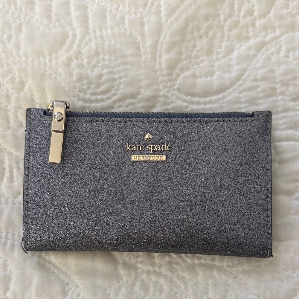 Kate Spade Metallic Silver Wallet